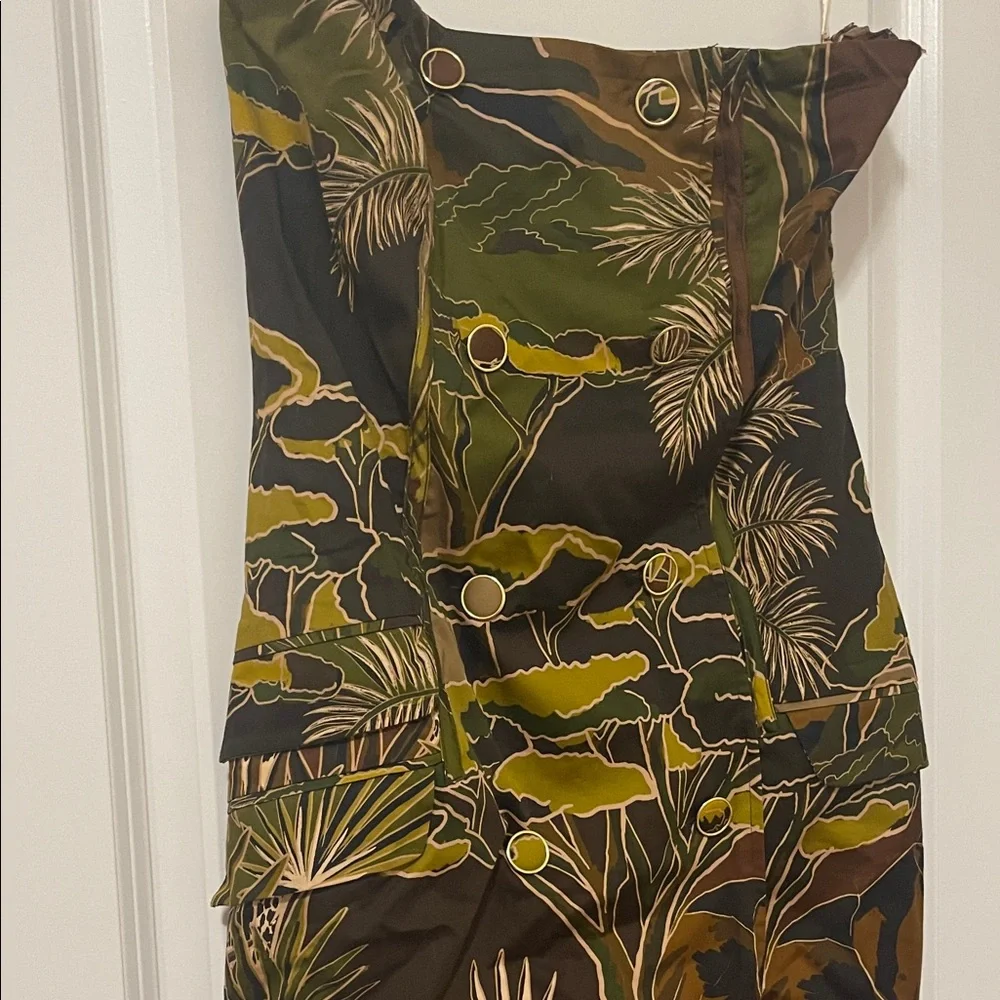 EUC! FARM Rio Jungle Print Strapless Dress, Size XS - Picture 5 of 7